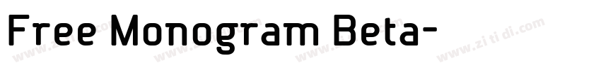 Free Monogram Beta字体转换